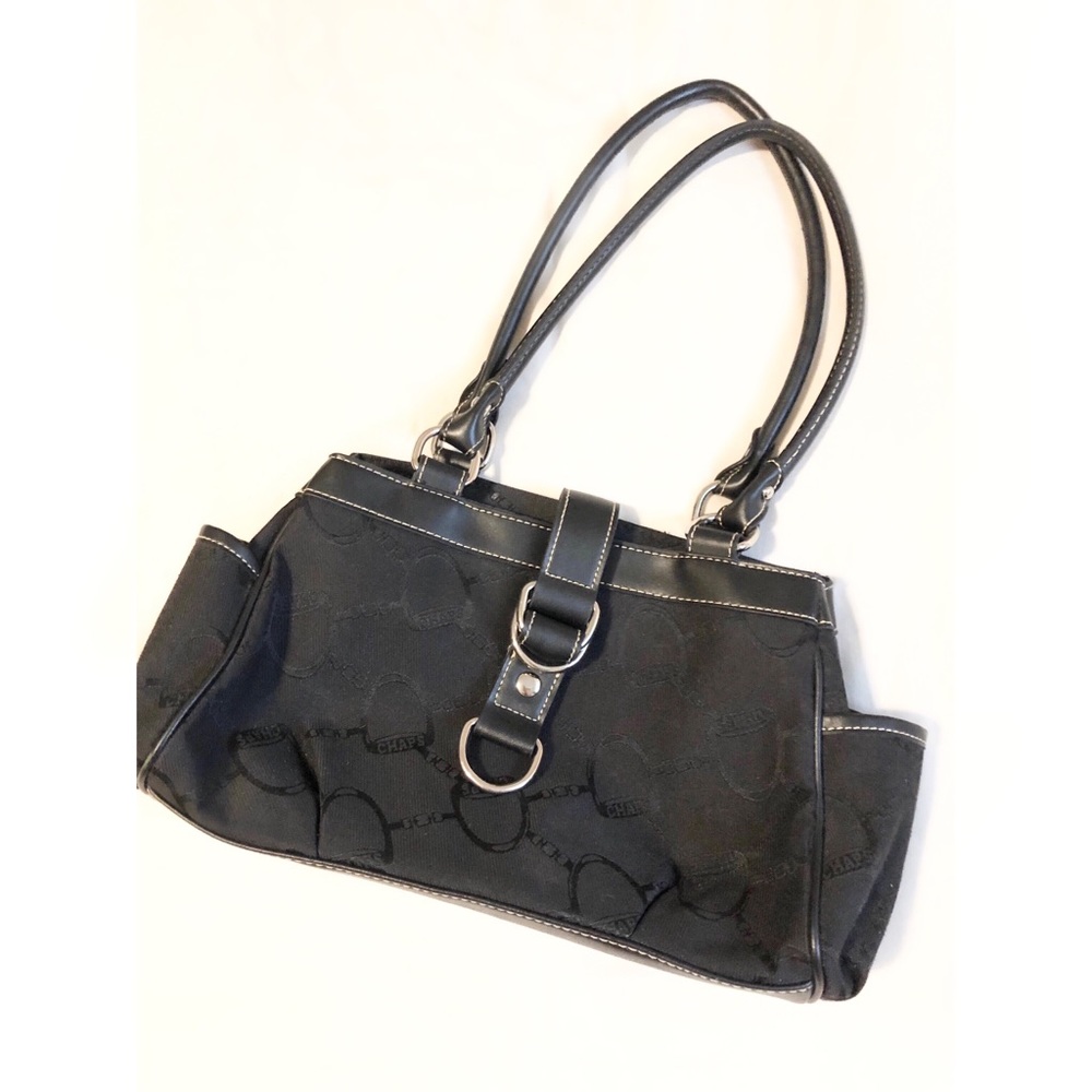 Chaps Black Tote Purse
